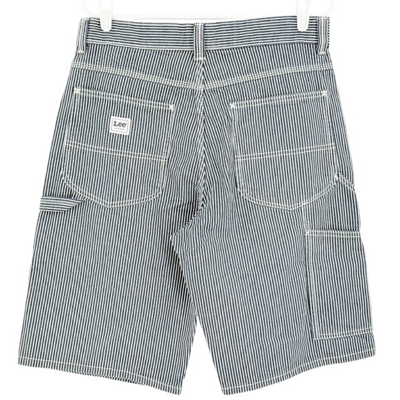 Lee Workwear Men's Striped Blue White Carpenter Shorts Size 32 Heavy Duty NWT - Picture 2 of 12